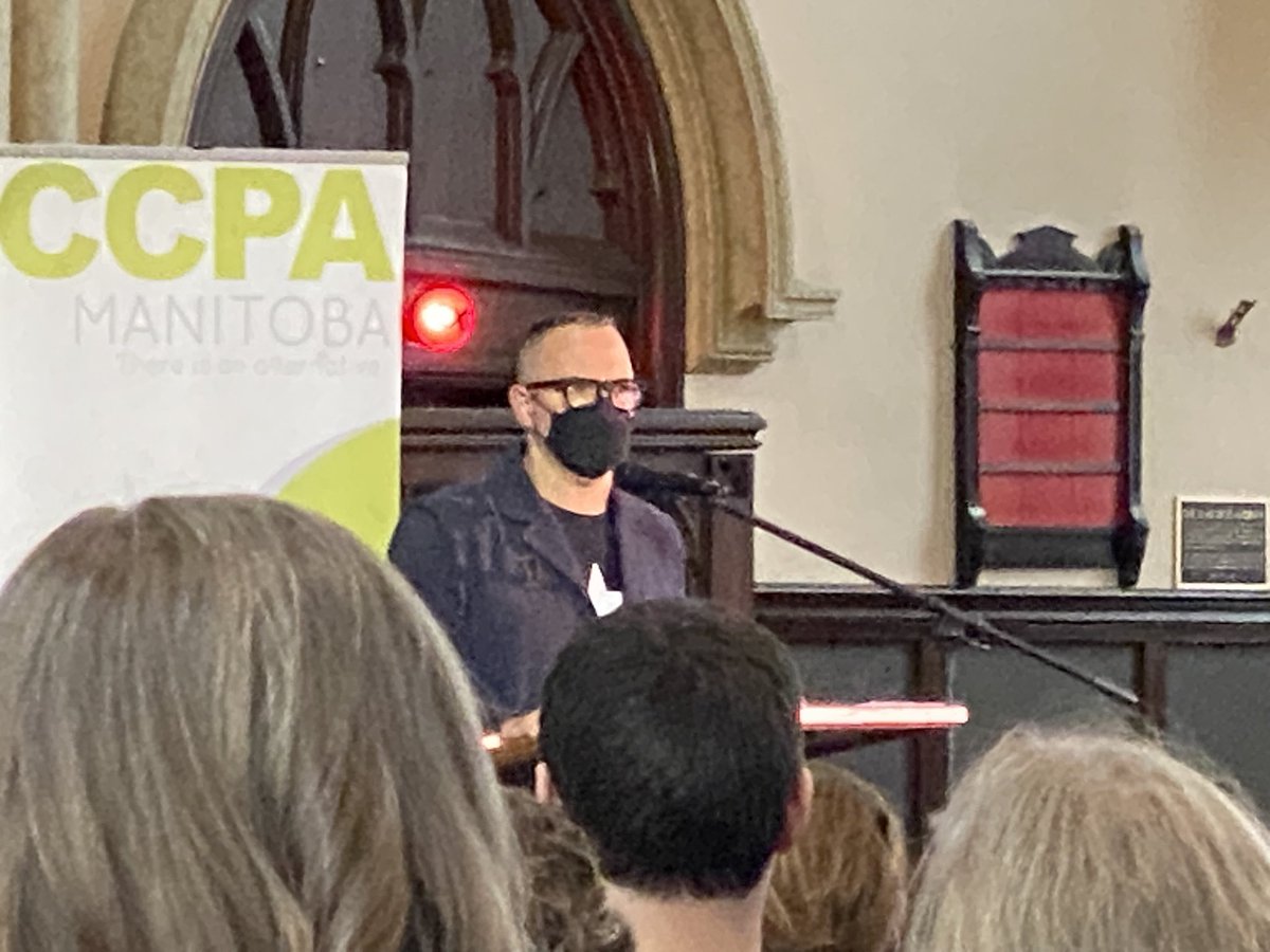 Everything was great about the @doctorow talk at @ccpa tonight, but special shout out for demonstrating that it is, in fact, possible to present for two straight hours without unmasking