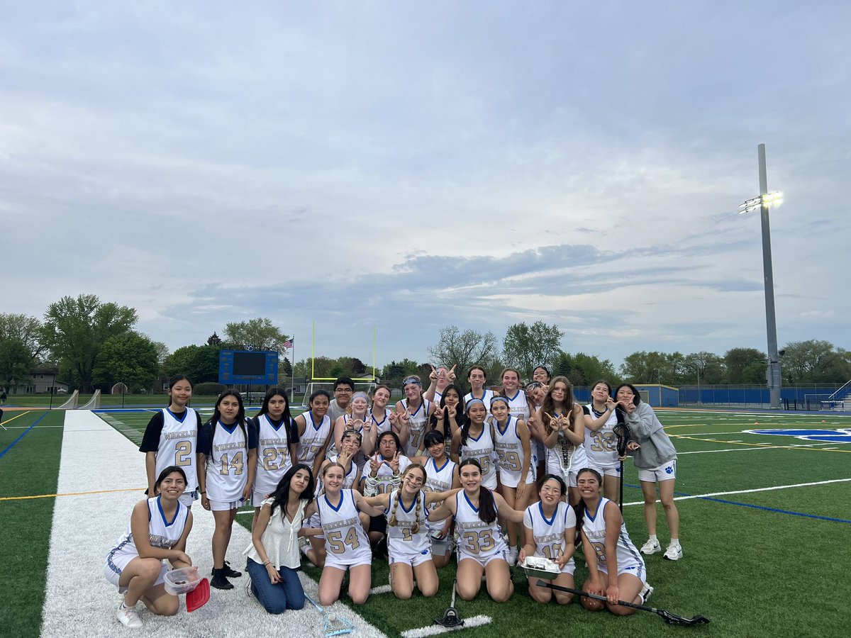 WHEELINGHSLAX's tweet photo. Big win over the BG Bison for our senior night! Final score 4-3! Thanks to all who came out to support us despite the weather! https://t.co/6LiJIAjD05