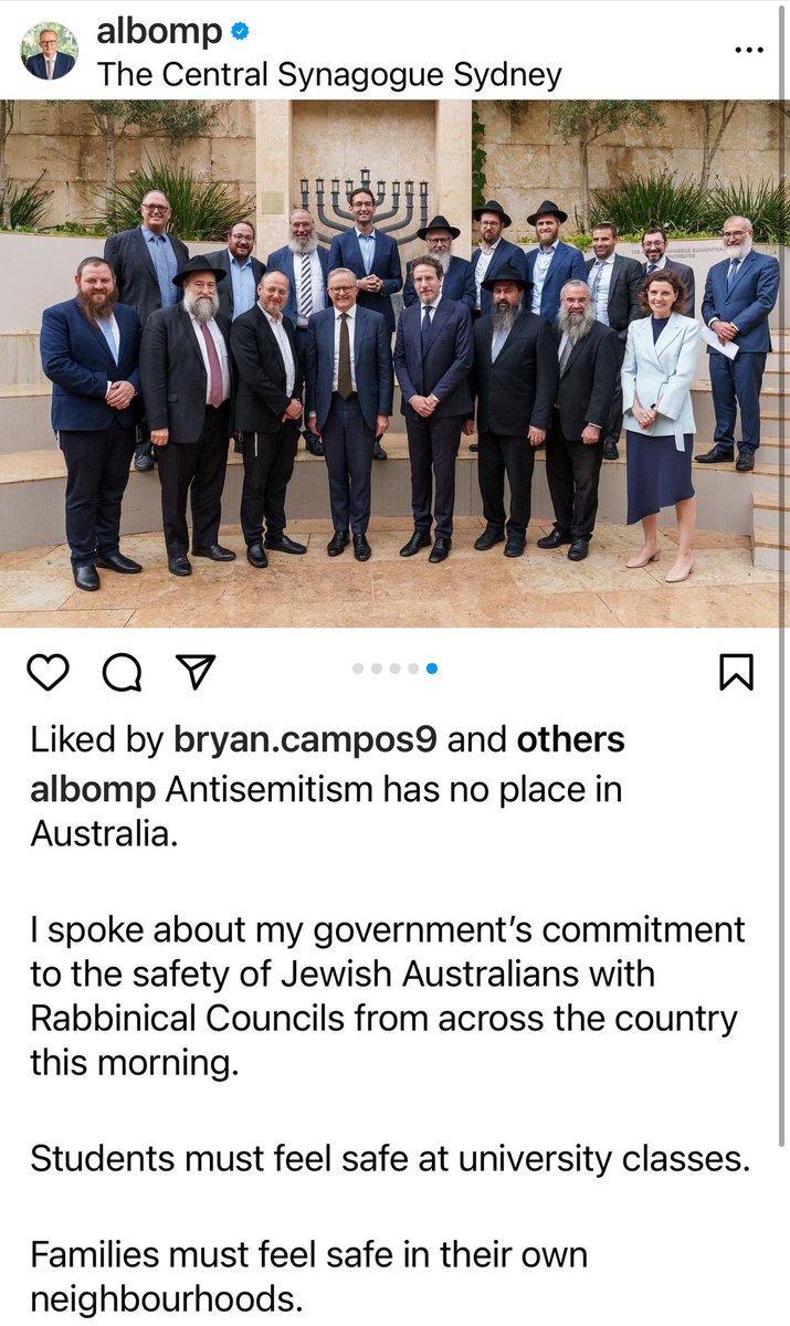 Albanese talks about students needing to “feel safe” at university. Totally agree. EVERY university in Gaza is now rubble. No student is safe. Many are dead, dying or disabled. Hence uni encampments. War crimes are more than feelings. But I guess that’s not an easy photo op?