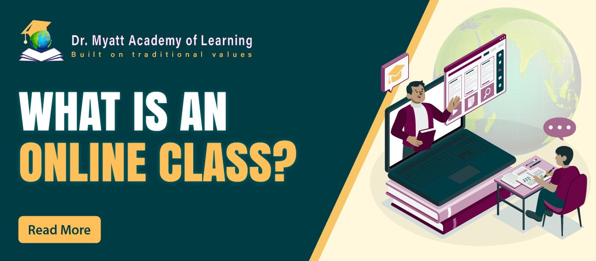 Online classes revolutionize education in the digital age, offering diverse learning opportunities worldwide.  

𝐑𝐞𝐚𝐝 𝐌𝐨𝐫𝐞: myattacademy.com/blogs/what-is-…

#onlineclasses #DrMyattAcademy #LearningAdventure #EducationForAll #myattacademy