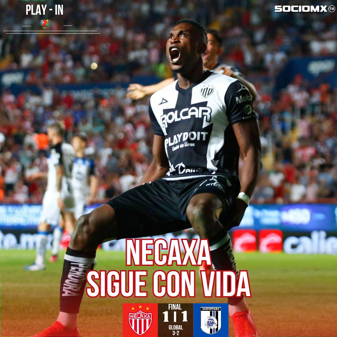 ¡NECAXA SE AFERRA A LA LIGUILLA! 😎 Los Rayos necesitó de la tanda de penales para eliminar a @clubqueretaro . Ahora el equipo de Aguascalientes está en espera del equipo que pierda del partido entre Pachuca y Pumas ⚽️👀 #Necaxa #queretaro #playin #LigaMX #sociomx