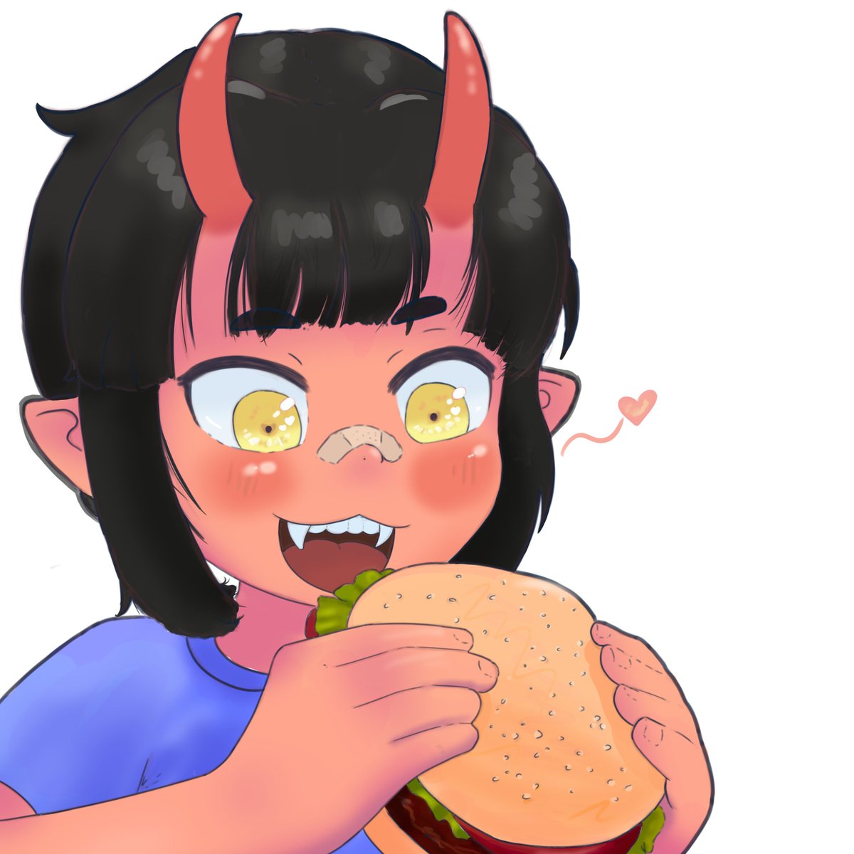 NEW OC ALERT ‼️ 
She's Ashe, she's a lil goober who loves borgars 🍔 and sucks at Smash 😭 

-
-
-
-
-
-
-
-
-
-
-
-
-
-
-
-
-
#oc #devilgirl #devil #borgar #rkgk #SmashBrosUltimate  #artmoots #ocart