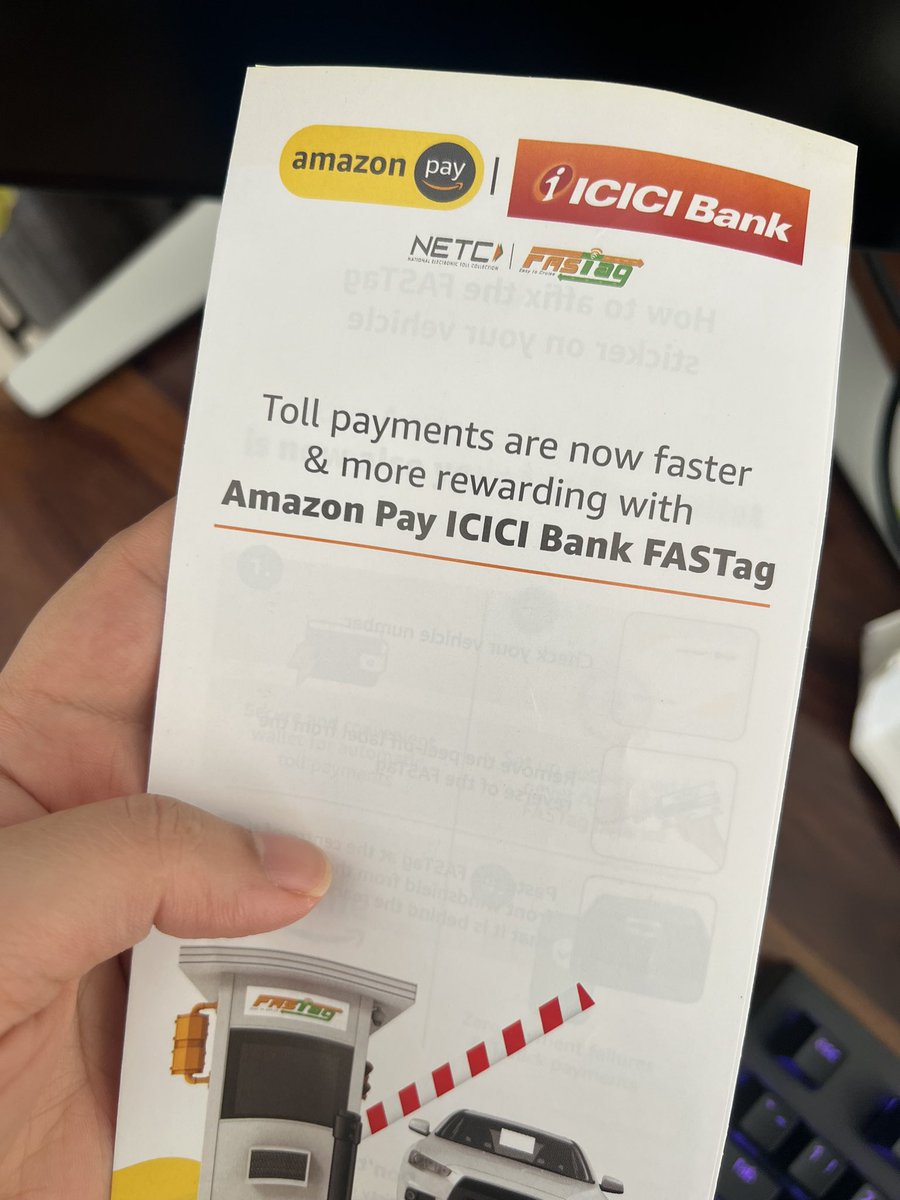 Loving how seamless the process was and promptly  delivered at my home. @amazonIN @amazonpay @ICICIBank @ICICIBank_Care @FASTag_NETC