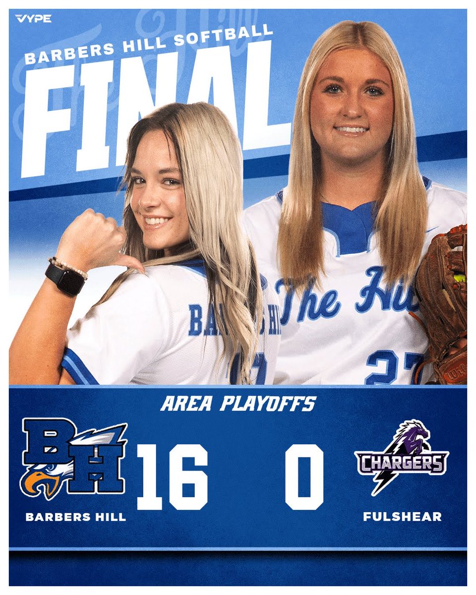 The bats came alive tonight! ⁦@HaileyNutter77⁩ ⁦@MacieBryant12⁩ combined to throw a no hitter! ⁦@BH_Athletics⁩ ⁦@barbers_hillhs⁩ ⁦@BHISD⁩ ⁦⁦@HarperRiene⁩ ⁦@BLivanec⁩ ⁦@TXPrepSoftball⁩