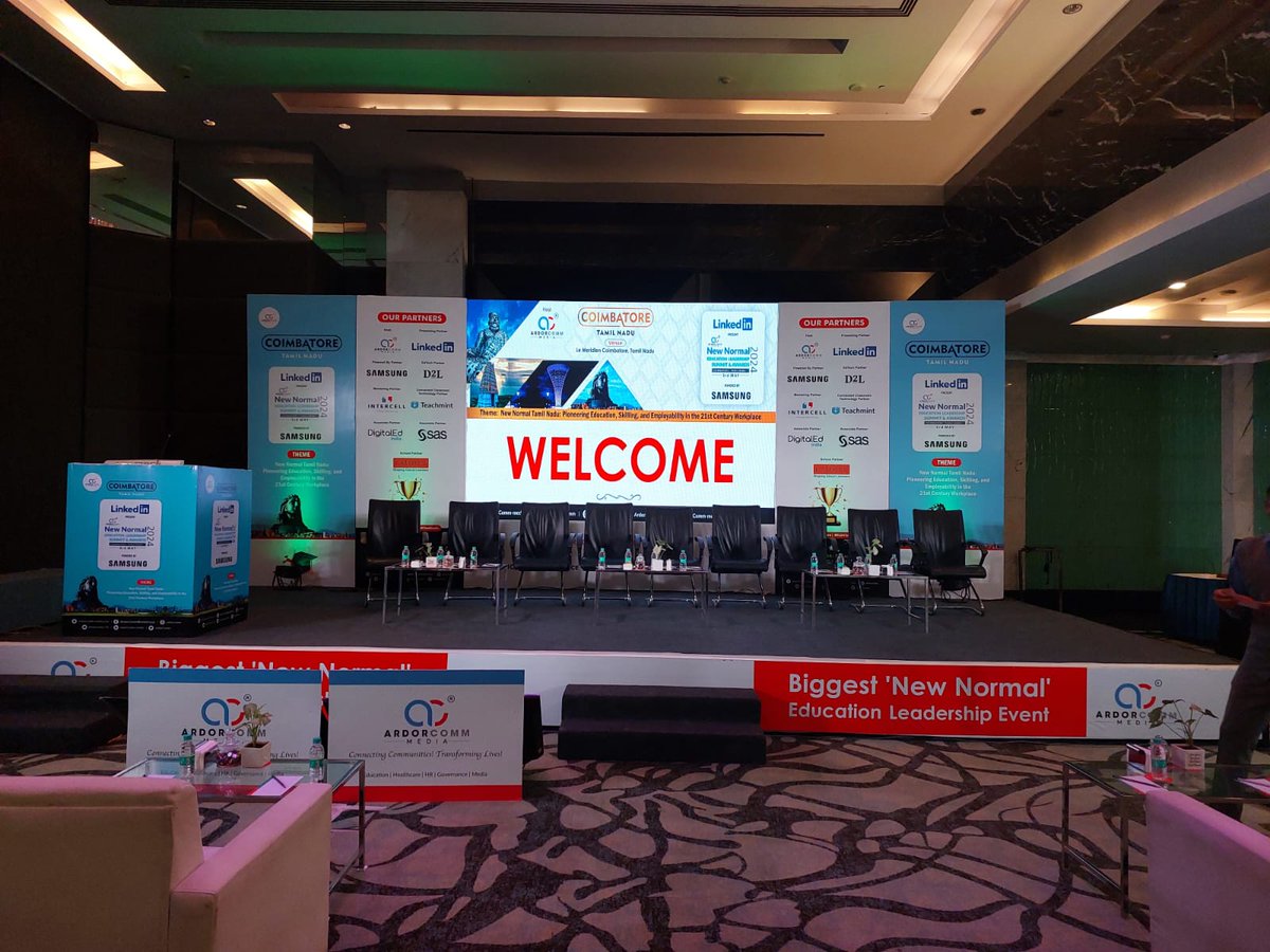 We are all set, to begin with, the '11th New Normal Education Leadership Summit & Awards 2024', at @Coimbatore, Tamil Nadu, on 3rd May 2024.

#ELSATamilNadu #ELSACoimbatore #ArdorComm #NewNormal
