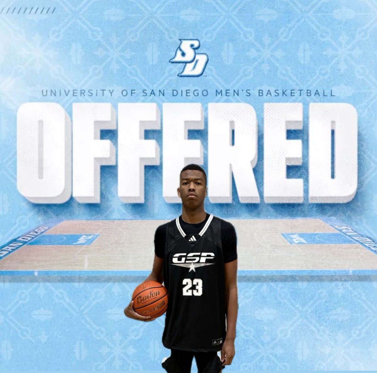 6’11 Kean Webb has just been offered by University of San Diego @usdmbb