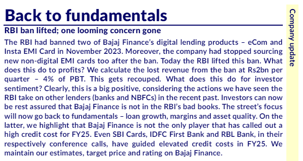 CLSA on Bajaj Finance