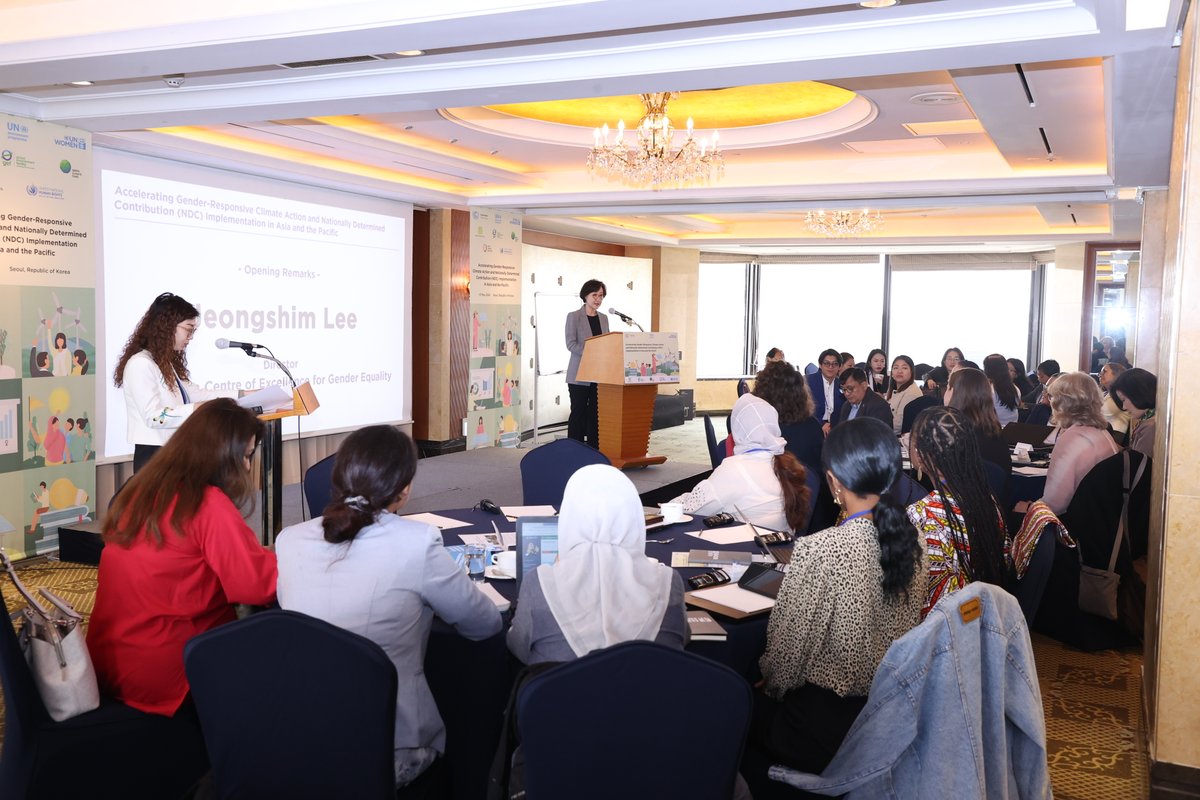 This week, government representatives convened in Seoul for a workshop that will support them in accelerating gender-responsive climate action and #NDC implementation. Read more: unwo.men/2uEP50Rvkry @UNEP_AsiaPac @UNFCCC @adaptationfund @theGEF @theGCF @IISD_news @OHCHRAsia