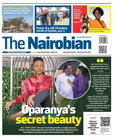 Oparanya's secret beauty 
Subscribe to the epaper on epaper.standardmedia.co.ke to read these and more stories.

#FactsFirst