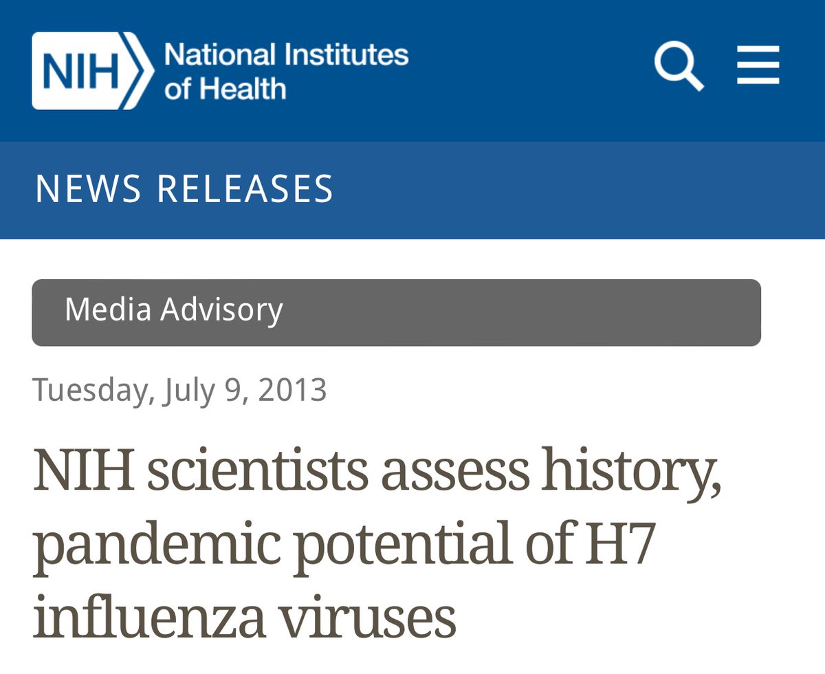 In particular, the novel H7N9 virus shares some genes with the H9N2 influenza virus subtype, which has also infected humans. This genetic relatedness may predispose it to more easily adapt to humans than other H7 viruses. (2013)

Study authors Anthony S. Fauci, M.D., NIAID
