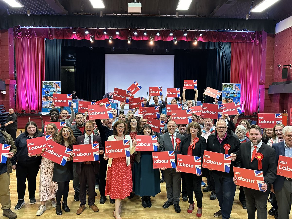 Rushmoor is Red! Winning @RushmoorCouncil for the first time represents Labour’s greatest ever success in Aldershot & Farnborough. The Home of the British Army has put its trust in @Keir_Starmer’s Labour Party. This is now the frontline of the General Election campaign.