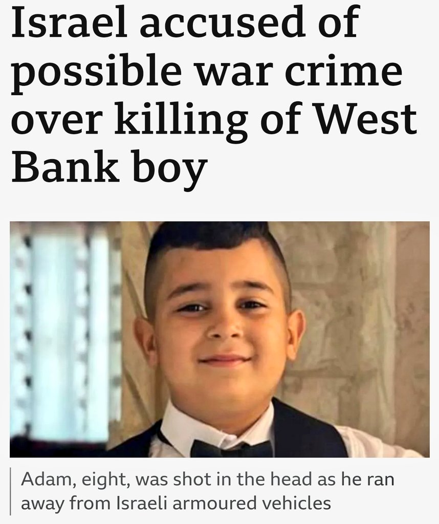 In the news TODAY. He was 8 years old. They shot him. American Zionists crying about brave students raising a Palestinian flag or wearing a Kuffiyeh on campus need to stop and think. Where does this blind hatred come from to make them support Israel killing children?