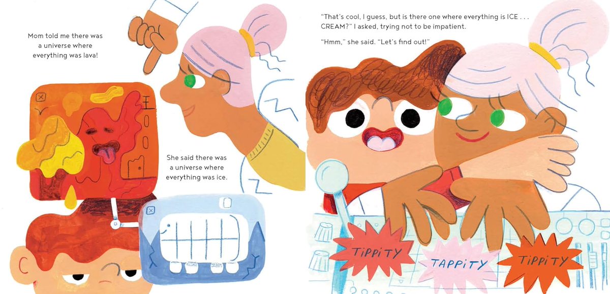 Imagination, science, & ice cream combine in A SUNDAE WITH EVERYTHING ON IT by @kylescheele @andyjpizza @ChronicleKids about a mom who promises her son an ice cream sundae. sincerelystacie.com/2024/05/childr… #childrensbook #kidsbook #kidlit #booksforkids #picturebook #readaloud #bookreview