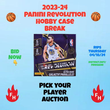 🚨Final Hour of Bidding! 💥Galactic Parallel is LIVE! ✅Plenty of Players at Just $1 23/24 Revolution 🏀8 Box Case tinyurl.com/3m3v35y3