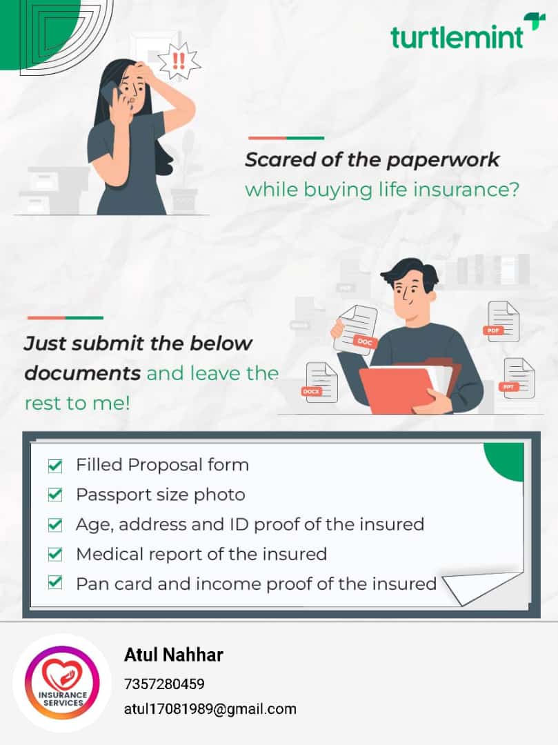 Don't let the fear of long-drawn processes and paperwork come in the way of you choosing life insurance for your family! Get in touch: reach.turtlemint.com/leadforms?part…