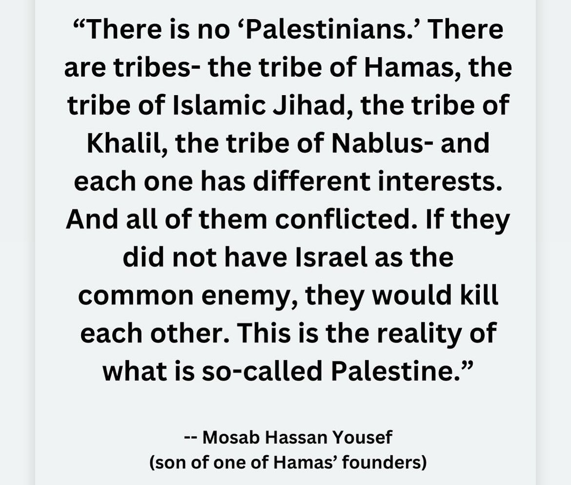 Read these words very carefully. If anyone knows, it’s this guy - Mosab Hassan Yousef (son of one of Hamas' founders)