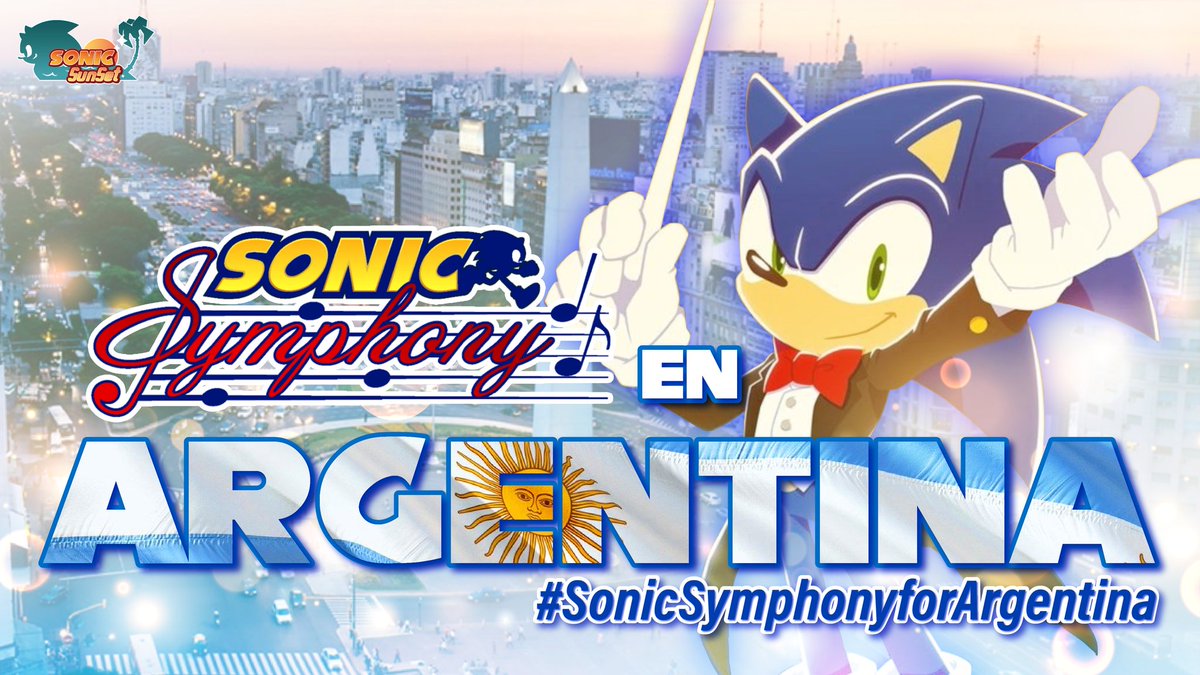 🇦🇷 ¡SEGUIDORES DE ARGENTINA! 🇦🇷 ¡Es la hora de demostrar lo mucho que queremos la Symphony en Argentina! USEN EL HASHTAG: #SonicSymphonyForArgentina #Sonic #SonicTheHedgehog #SonicSymphony