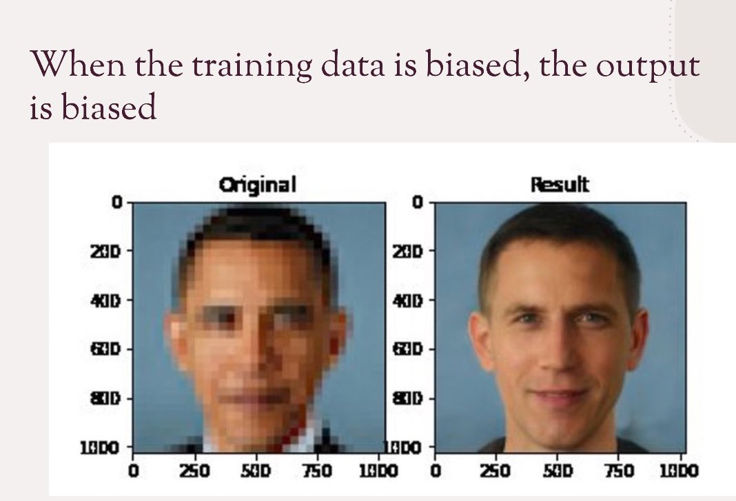 Reminder that AI is not actually capable of de-pixilating for identification purposes, it’s only capable of finding a mathematically possible match and the output is only as good as its training data & the result only one from an infinite number of possibilities