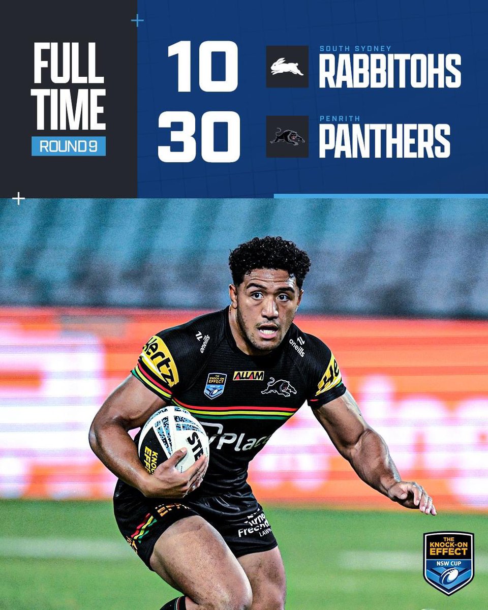 Congratulations also to the Panthers NSW Cup side who also won their match last night and remain undefeated after nine rounds. Interesting to see that young Casey McLean played in the centres. This kid’s star is definitely on the rise. 
#PantherPride