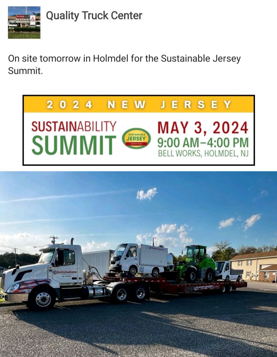 #CENN #CENNTRO - $CENN #EV #ElectricVehicles - Sustainability Summit New Jersey | May. 3, 2024 [ Quality Truck Center ] Cenntro #Metro Vehicles & $GTEC - #HEVI [ GEL-1800 ] electric wheel loader --