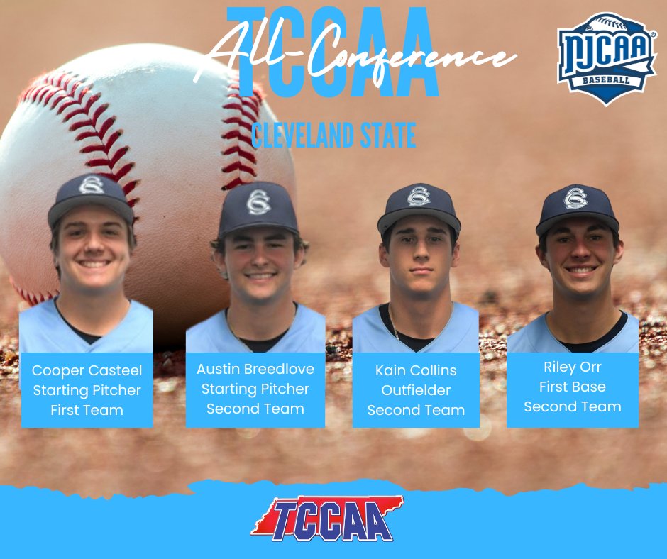 TCCAAsports's tweet photo. Congratulations to these Cougars of @CSCC_BSB for making ALL TCCAA.  @CS_Athletics https://t.co/R6b1u4lq5r