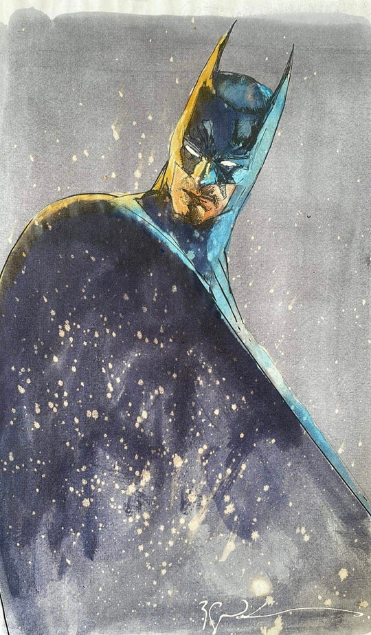 Batman (Blue, 2022)
By Bill Sienkiewicz  @sinKEVitch billsienkiewiczart.com 
instagram.com/billsienkiewic…
#Batman #BillSienkiewicz