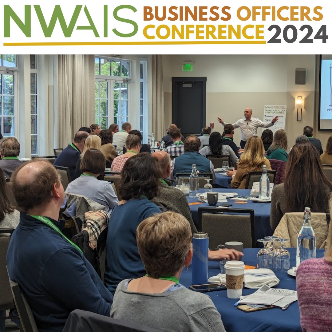 Thanks so much to the 80+ attendees who joined us for our NWAIS Business Officers Conference, and to our incredible event sponsors and exhibitors for supporting one of our favorite events.