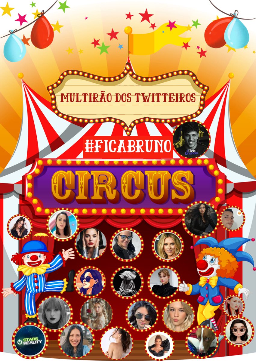 🎪 MUTIRÃO Feat. AS DONAS DO CIRCO 🎪

 📲 A cada 10 VOTOS comente um emoji

🚨 O voto é para FICAR, portanto votem em BRUNO CARDOSO

⏰ ENCERRA ÀS 21H

🔗: interacao.r7.com/a-grande-conqu…

#TeamBrunão 🎪 #AGrandeConquista 
#FicaBrunão
@hablaisis 
@Lilitth_9 
@Pattyricciardi1…