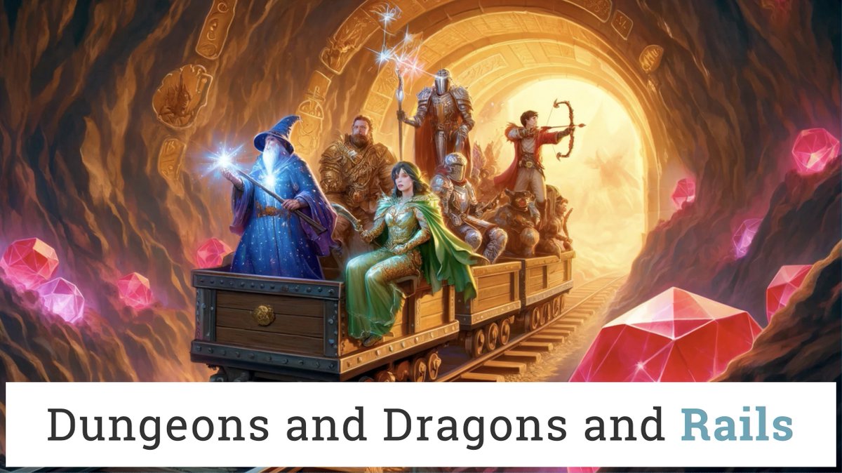 joelquen's tweet image. Are you going to be at @railsconf? Come check out my talk "Dungeons & Dragons & Rails" to hear about building an digital D&D character sheet using Rails and Hotwire! 🐉
Thursday at 11am in Room 140 E-F