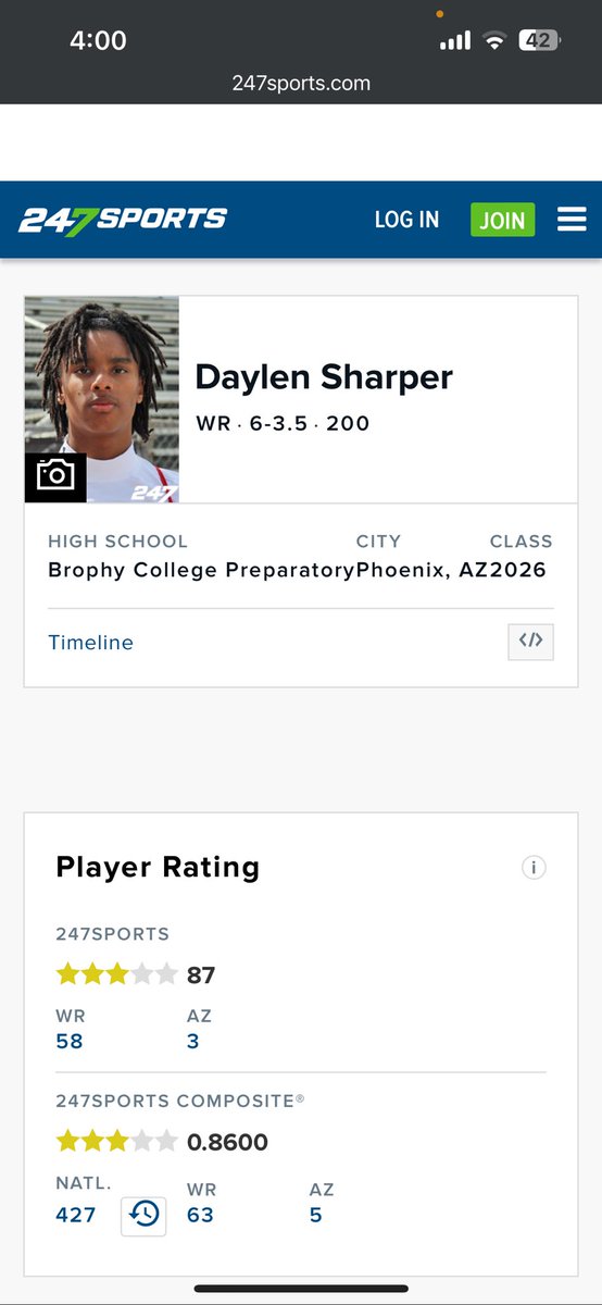 Blessed to be ranked a 4⭐️ in basketball and 3⭐️ in football! #agtg #bst @jason247scout @BrandonHuffman @FootballBrophy @BrophyAthletics @BrophyHoops @ChadSimmons_ @PaulBiancardi