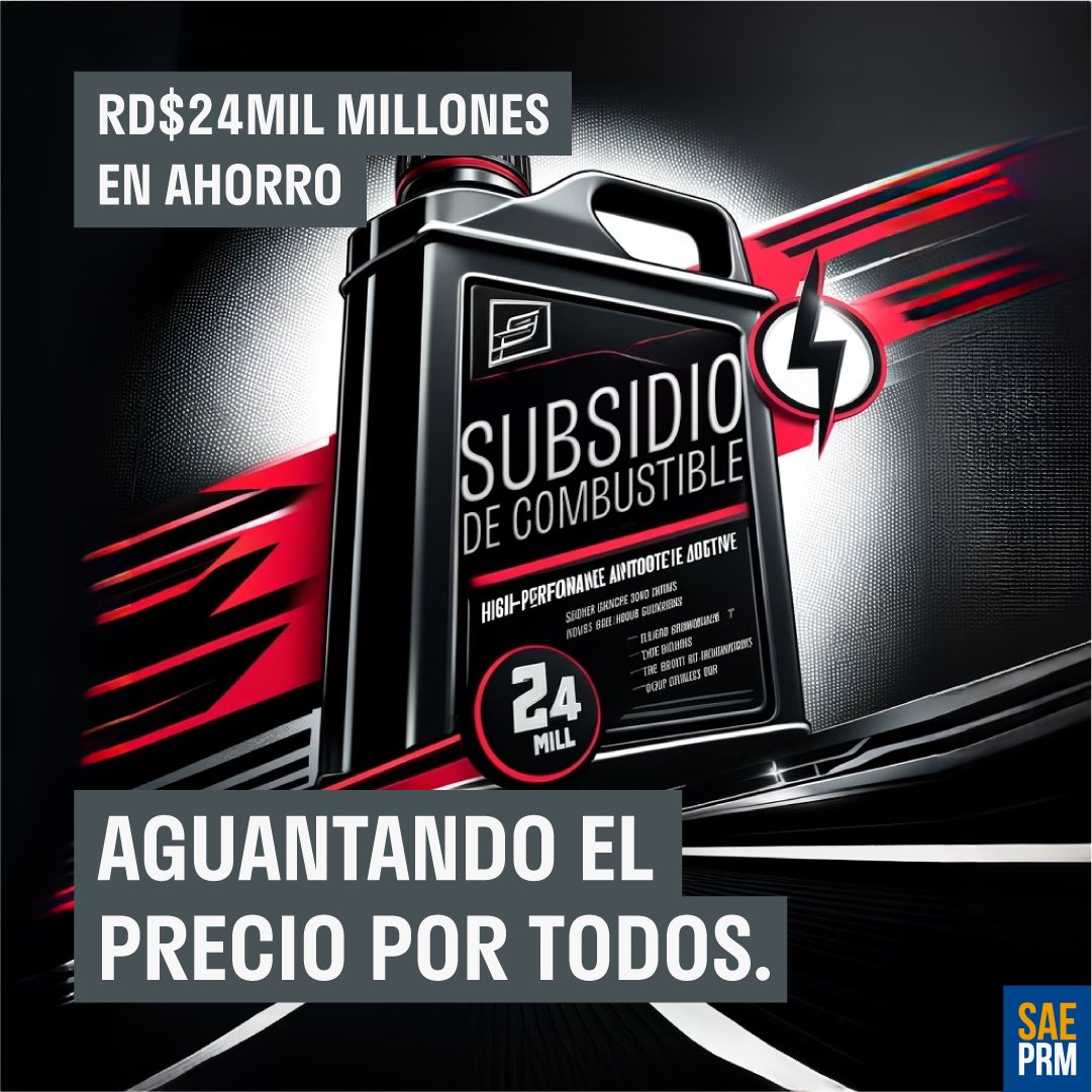 En estos 4 años le hemos puesto freno al precio de la gasolina ⛽️ prendiendo el subsidio. 

Nuestro objetivo siempre será acelerar tus ahorros, poniéndole un PARE 🛑 a las alzas. 

#EstoEsCambio #EstamosCambiando #EconomiaPRM