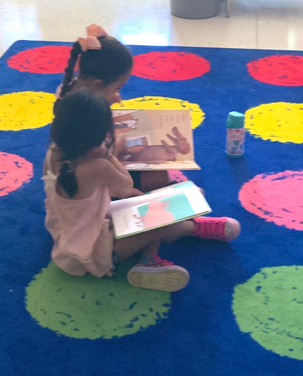 Day 2 of #GetCaughtReading Month, our littlest friends 💛 to spot sight words with each other. #CBSProud #WeAreBethpage #readers