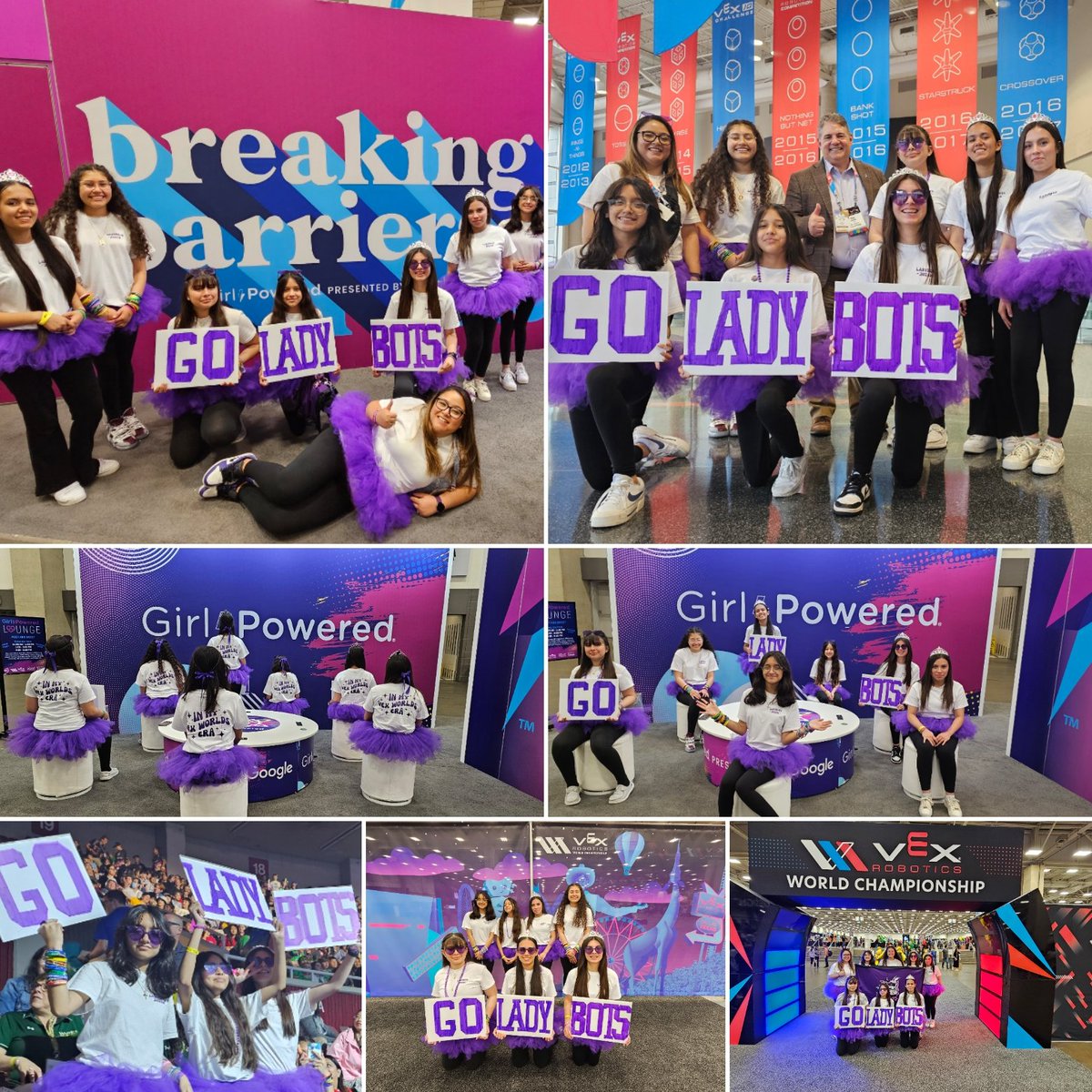 In our #VEXWorlds era! Check out our @taylorswift13 inspired outfit! Day 1 was a blast! We had a great time dancing at opening ceremony, hanging out at the #GirlPowered lounge, chatting with @REC_Foundation's, Dan Mantz, cheering our team on and I must say my girls drove their