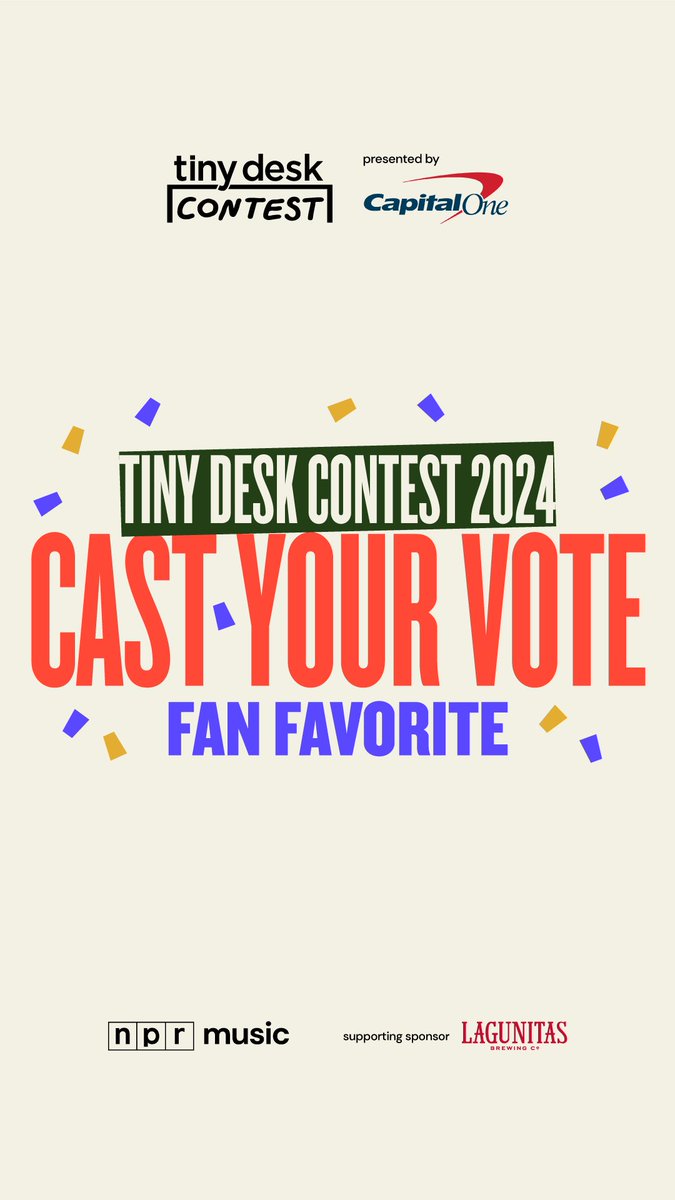 tribe fam! @NPR has opened up fan voting for the Tiny Desk Competition! my entry is in the top 45 - need everyone to hit the l!nk & vote for GO WITH THE GHOST! npr.org/2024/05/02/124…