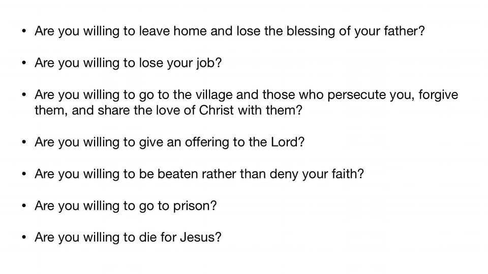 DarrenMCarlson's tweet photo. This is a baptism questionnaire from a church in South Asia. https://t.co/1drRuoceBw