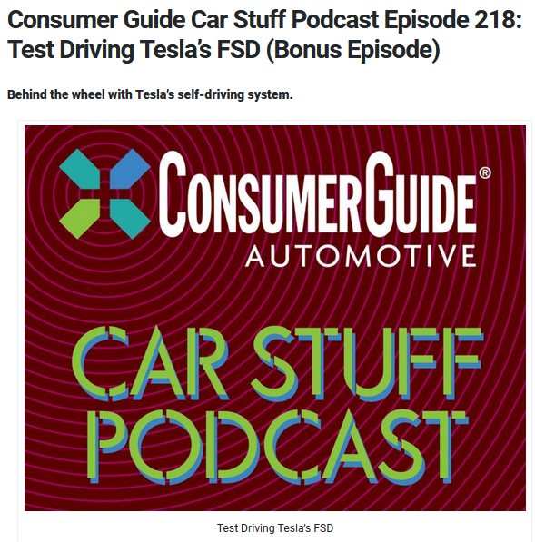 blog.consumerguide.com/consumer-guide… Hey! How well does @Tesla FSD really work? Listen in: #Tesla #TeslaFSD #FSD #AutoPilot