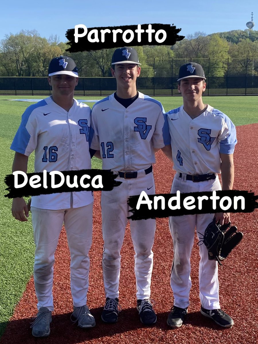 SV Varsity Raiders complete the sweep 🧹of Butler with a 7-4 win!! Parrotto goes the distance recording 8k’s. DelDuca and Anderton lead the offense with 2 hits each.