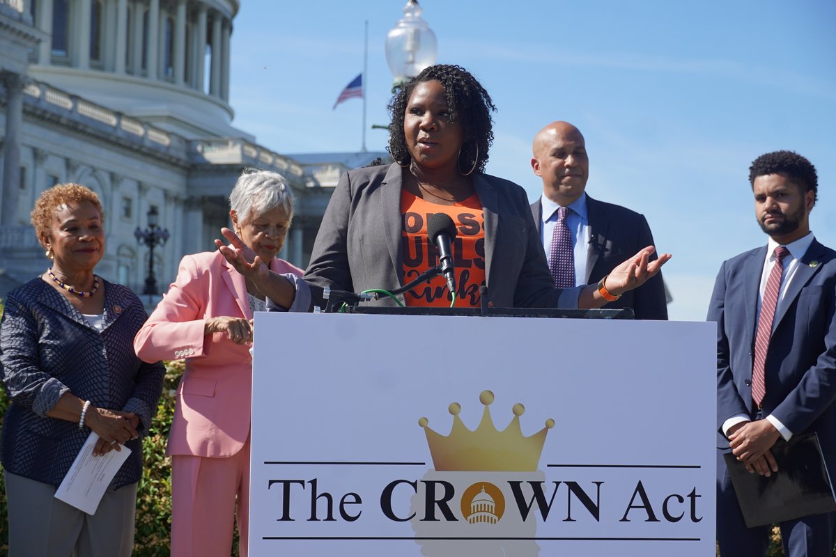 It's 2024 and anti-Black hair discrimination is still disrupting our lives. We re-introduced the #CROWNAct because no one should have the right to punish you for how your hair grows or how you show up in the world.