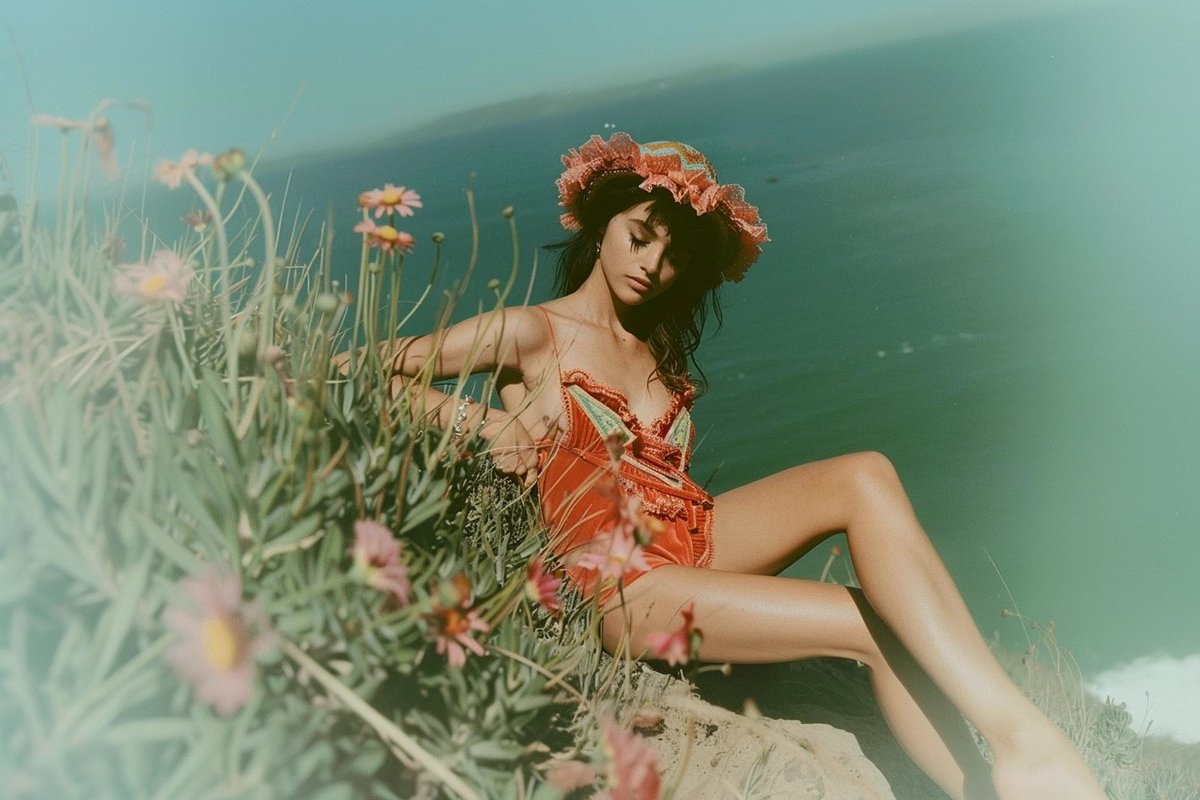 played w boho lingerie & various film effects today 🌼