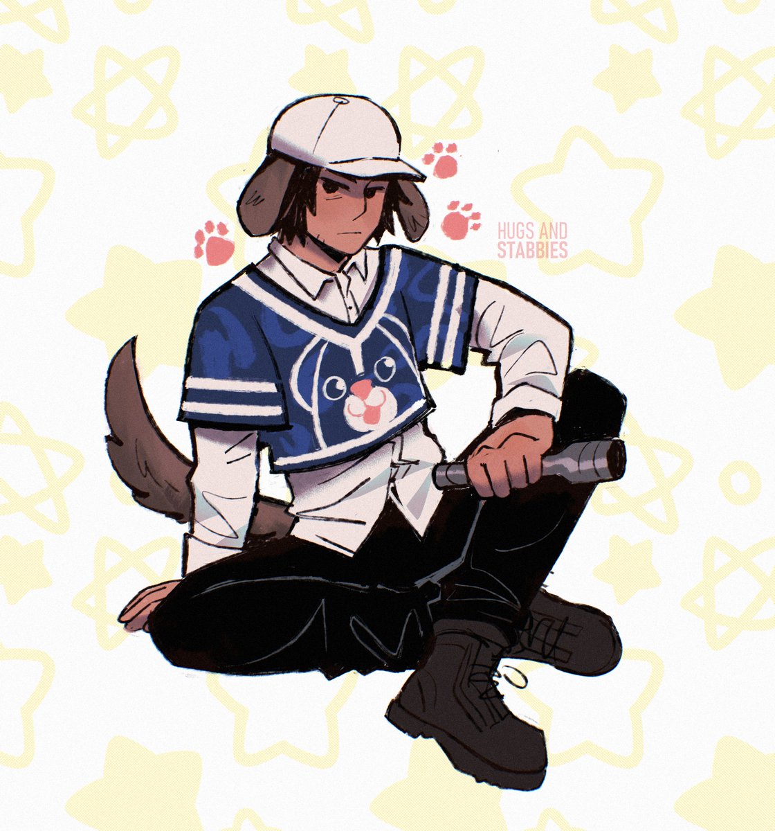 hugsandstabbies's tweet photo. I've been playing more dbd recently and i love love LOVE playing Jake with his puppy shirt ♥♥ 🐾 #DeadbyDaylight https://t.co/dVjvKfIMbV