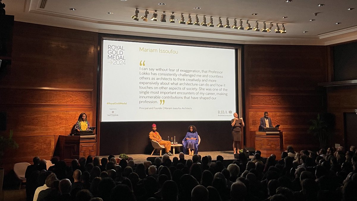 Tara and Lanre Gbolade from @GDS_Architects discuss the importance of Lokko’s career as a ‘trailblazer for bold and progressive discourse about society, architecture and culture, radically transforming architectural education for generations to come’ #RoyalGoldMedal