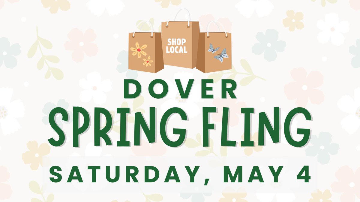 Get ready for the ultimate spring celebration with family and friends! The annual Dover Spring Fling event takes place on Saturday, May 4, from 8 a.m. to 7 p.m. in downtown Dover. There will be special events happening at various retail shops and live music in Waldron Court.