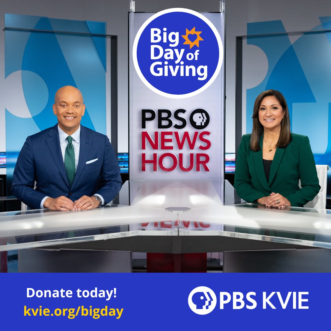 For 21 years in a row, Americans have named PBS and our member stations the most-trusted institution. Your generosity helps provide the fair and insightful news you can trust. Visit kvie.org/bigday to make your donation today! #BDOG2024