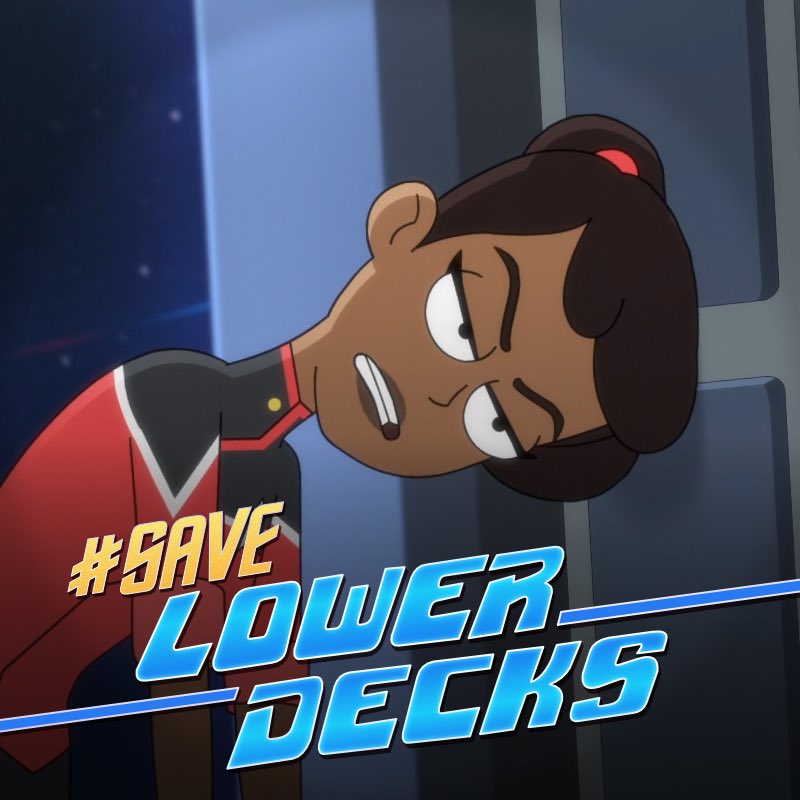 Has anyone come to their senses yet? 

Can we get a “Hell, Yes” on #SaveLowerDecks! This crew uniquely embodies everything we want in a  #StarTrek show. Give us more, please!

#StarTrekLowerDecks