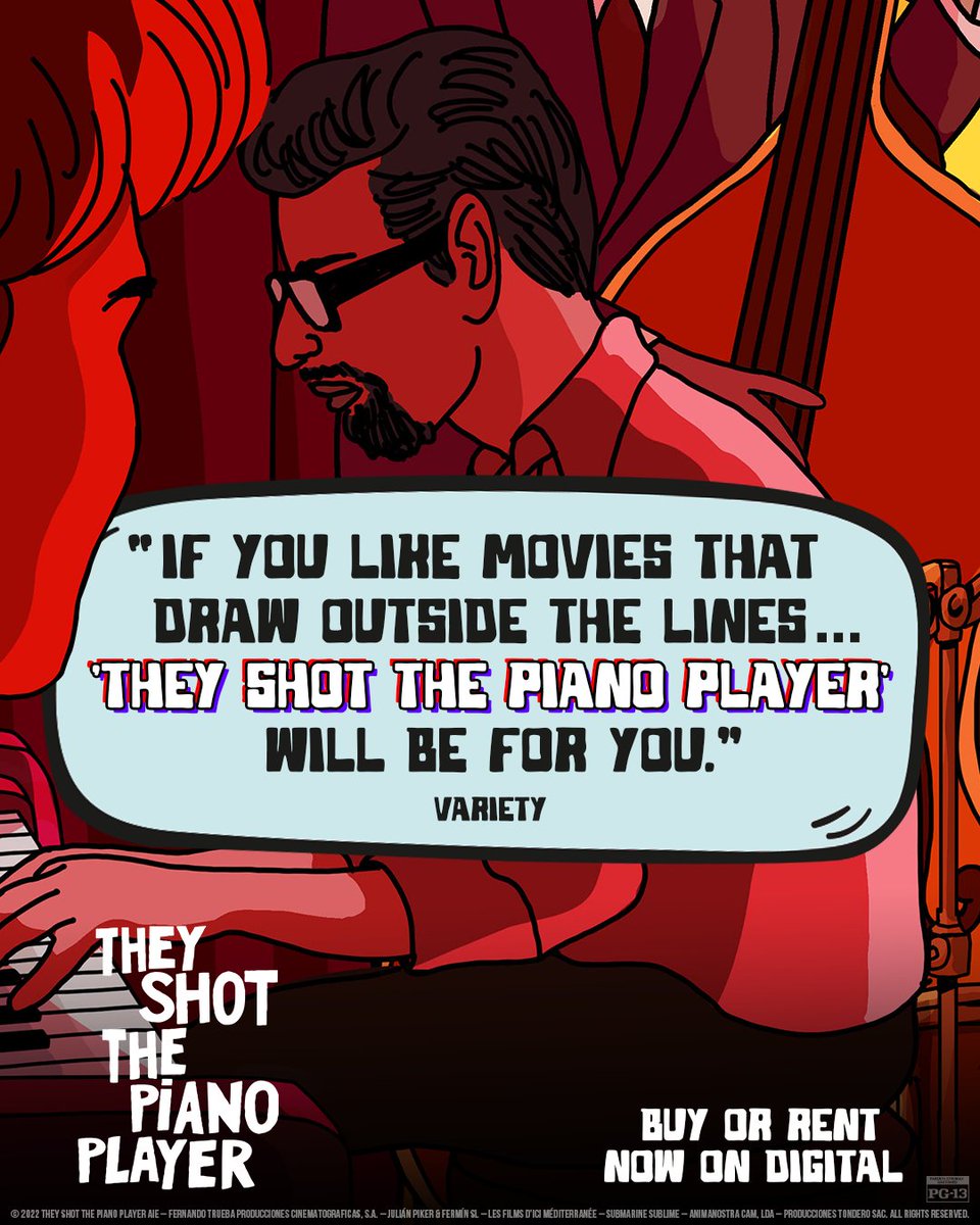 Go outside the lines and delve into the rich tapestry of #TheyShotThePianoPlayer. Buy or rent it now on Digital: bit.ly/BuyTSTPP
