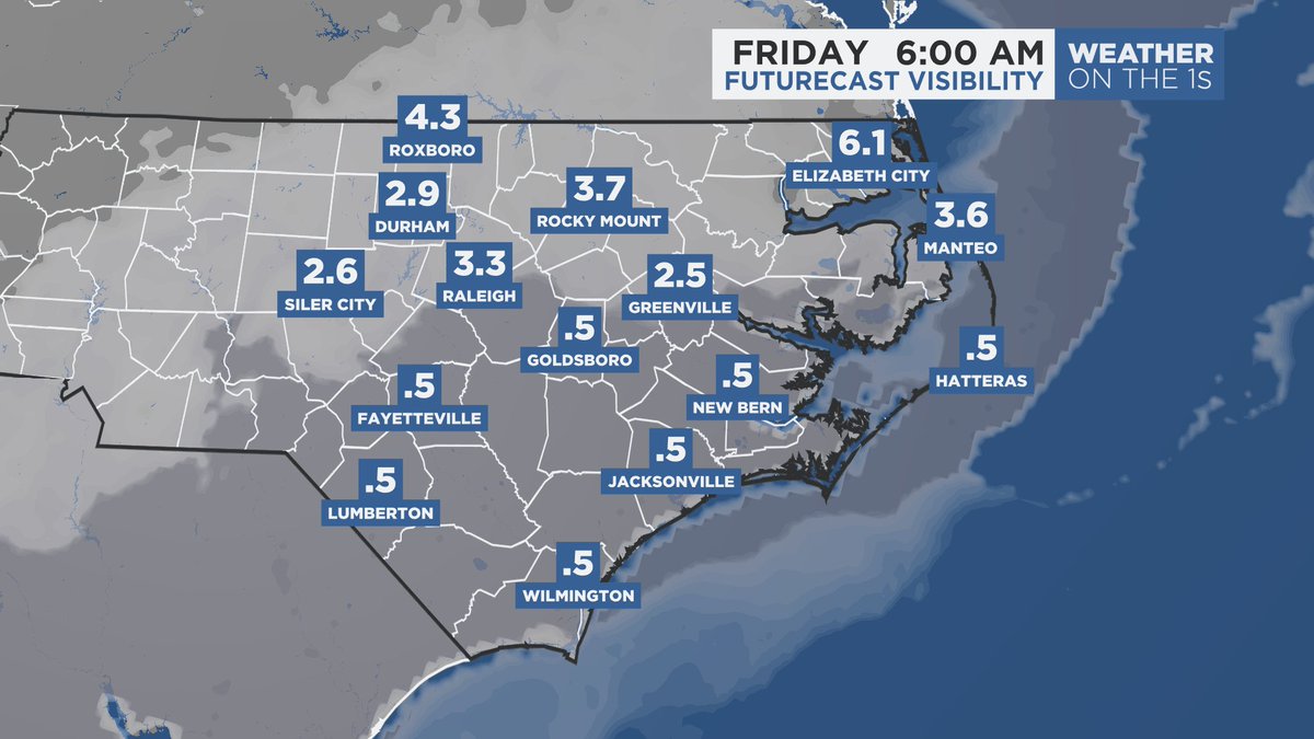 Fog is in the forecast for late tonight and early Friday... Impacts to the morning commute are possible. #SpectrumNews1 #ncwx