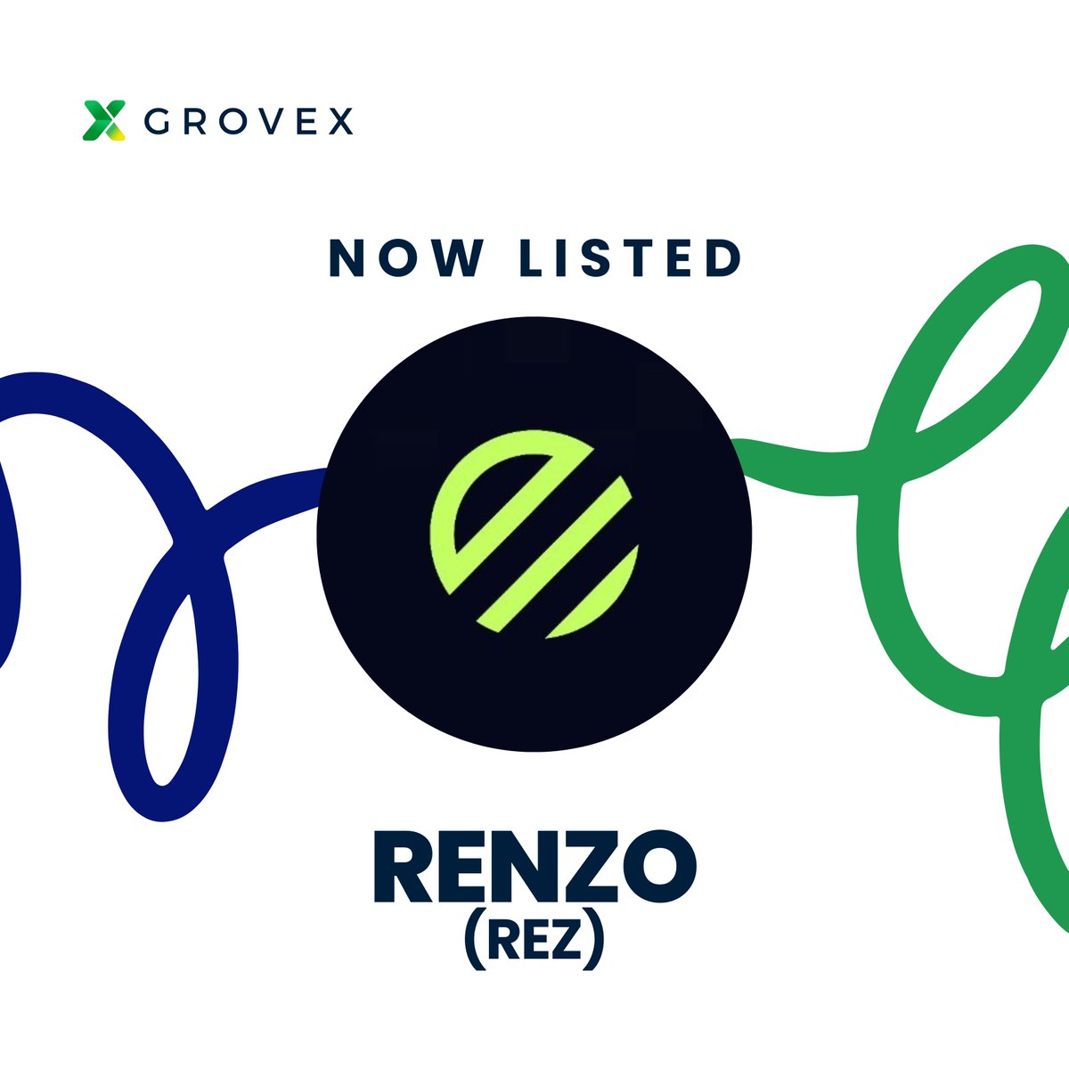 Now Listed on #GroveX: @RenzoProtocol ($REZ) #Renzo is a Liquid Restaking Token (LRT) and Strategy Manager for EigenLayer. It is the interface to the EigenLayer ecosystem securing Actively Validated Services (AVSs) and offering a higher yield than ETH staking. Trade now:…