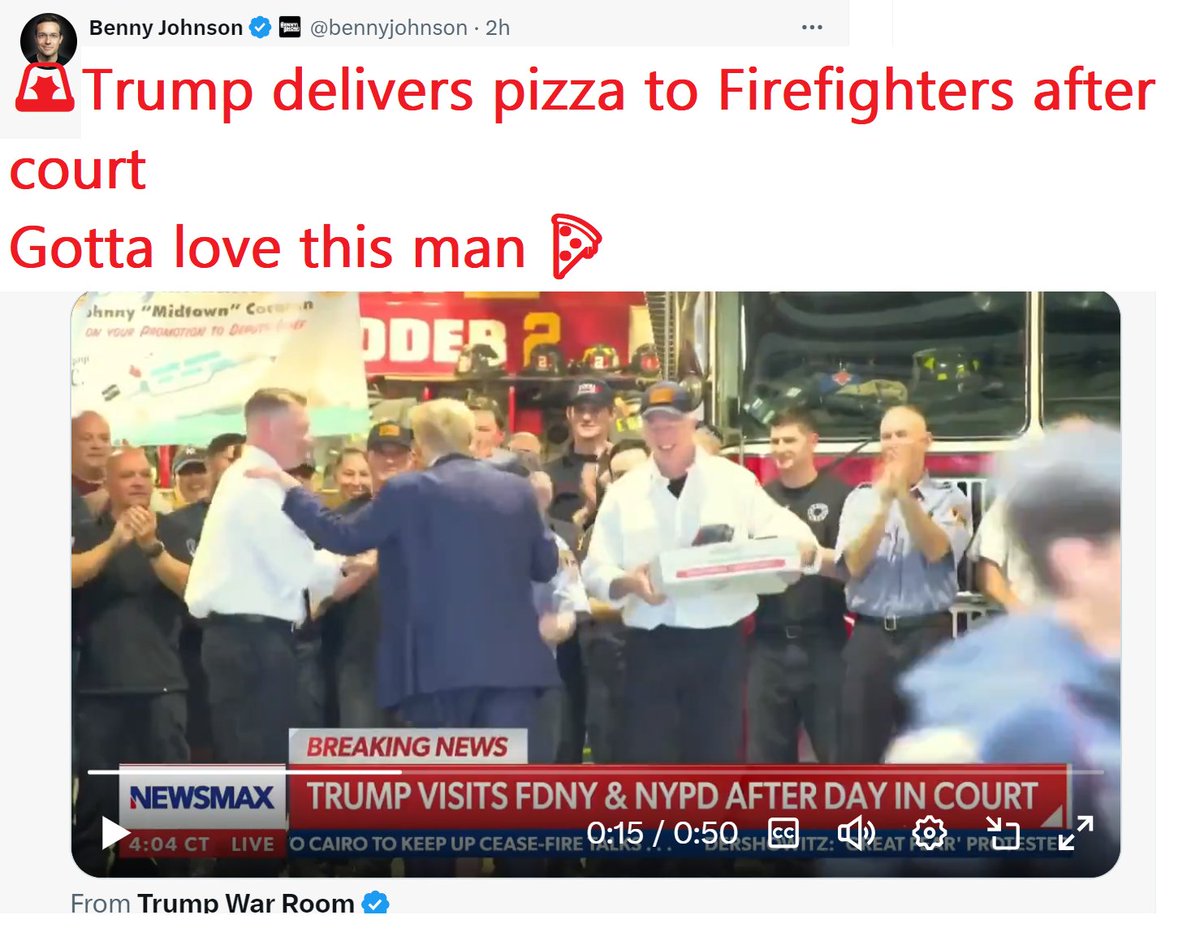 🇺🇸❤️PATRIOT FOLLOW TRAIN❤️🇺🇸 🇺🇸❤️HAPPY THURSDAY EVENING !❤️🇺🇸 🇺🇸❤️DROP YOUR HANDLES ❤️🇺🇸 🇺🇸❤️FOLLOW OTHER PATRIOTS❤️🇺🇸 🔥❤️LIKE & RETWEET IFBAP❤️🔥 🇺🇸❤️PRAY FOR TRUMP❤️🇺🇸 🚨Trump delivers pizza to Firefighters after court Gotta love this man 📷