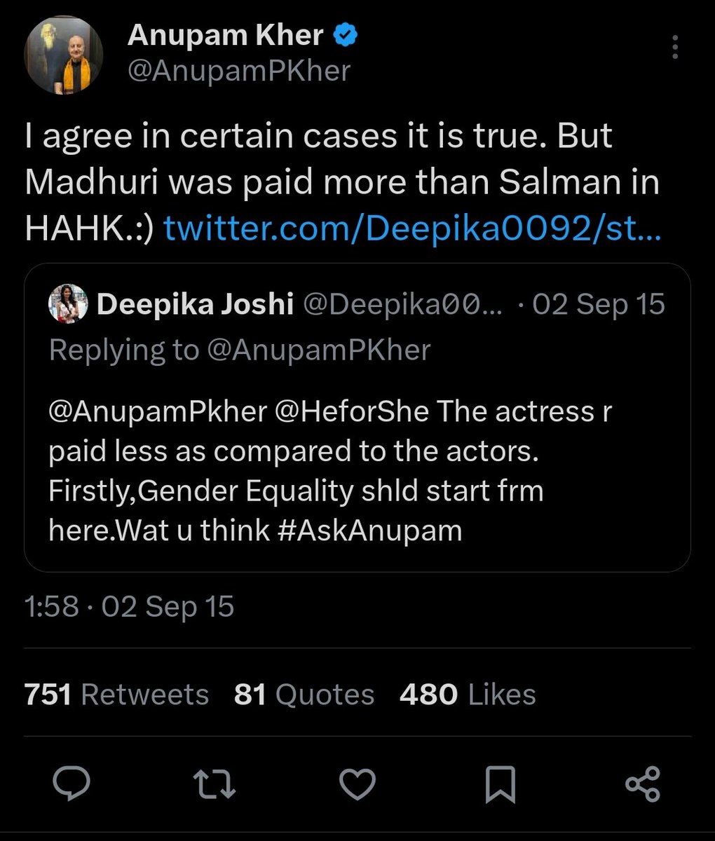 @SalmansTweets_ @BeingSalmanKhan Hahk was madhri's film