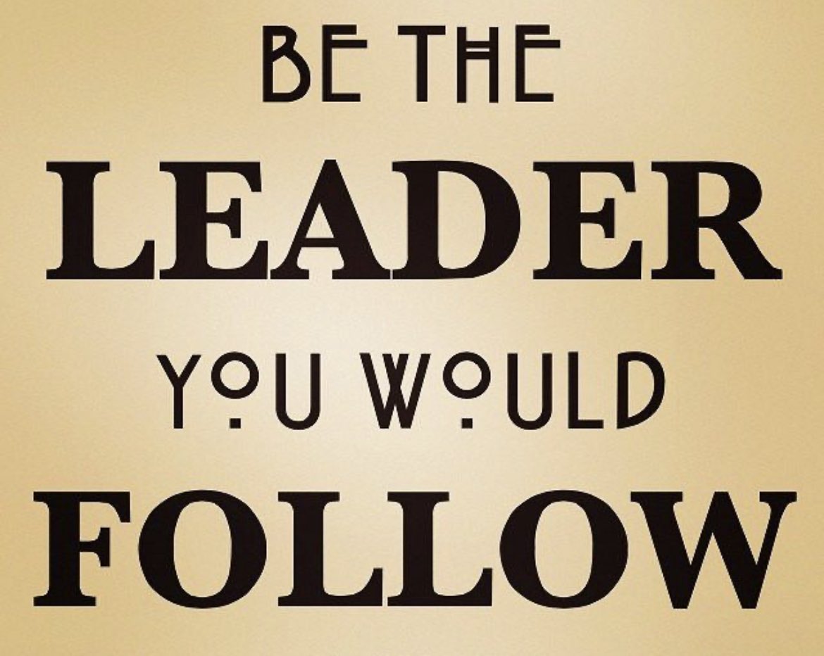 Start each day asking yourself if you are the leader you would choose to follow? Are you more likely to be inspired by a leader who consistently focuses on supporting your growth and improvement or who makes excuses and blames others when things don’t go as planned?